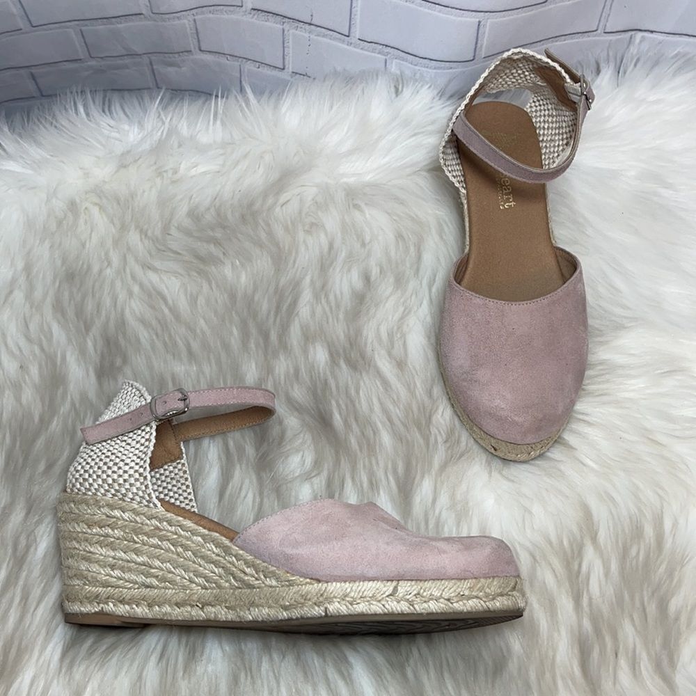 Anthro Paseart Cream Wedge Espadrilles Sz‎ 41/10